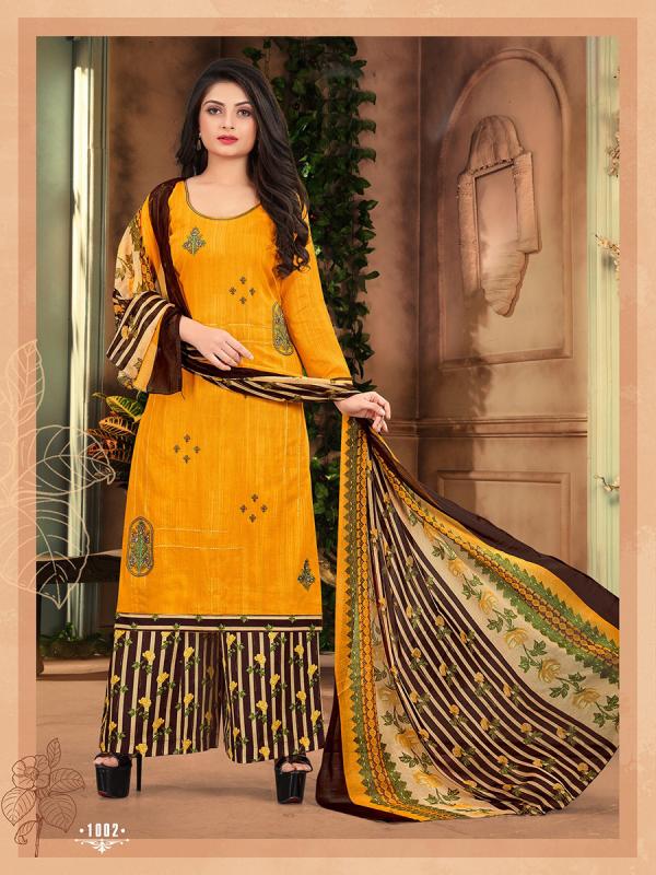 Patiyala Queen 1 Pure Cambric Cotton Unstich Suit Wholeseller